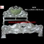 Silver King Size Bed
