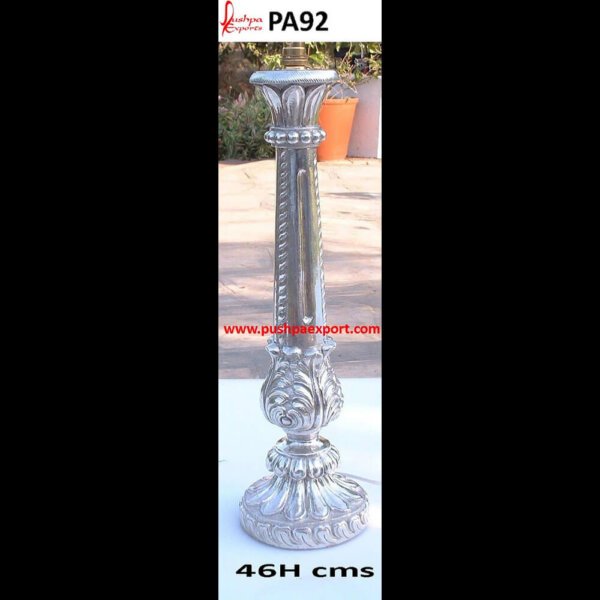 Silver Lamp PA92 silver lantern pendant light, silver lamp tall, silver lamp stand, silver lamp for living room, silver lamp base, silver hammered lamp, silver floor lamp for living room, silver.jpg