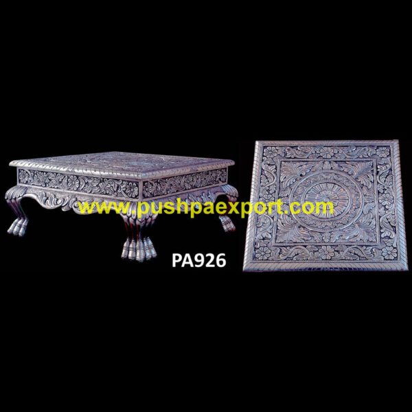 Pure Silver Pooja Chowki PA926 silver ottoman stool, silver plated chowki, silver plated pooja chowki, silver plated stool, silver plated stools, silver pooja chowki, silver pooja stool, silver stool ampullary carcinom.jpg