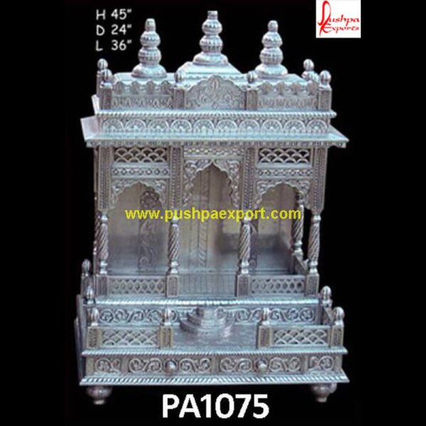 Silver Plated Temple PA1075 German silver pooja mandir, India carved temple, Silver mandir, Silver temple for home, Silver pooja mandir, Silver plated pooja mandir, Silver mandir for home, Silver coated pooja.jpg