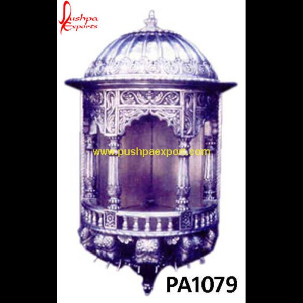 Carving Silver Pooja Mandir PA1079 German silver pooja mandir, India carved temple, Silver mandir, Silver temple for home, Silver pooja mandir, Silver plated pooja mandir, Silver mandir for home, Silver coated pooja.jpg