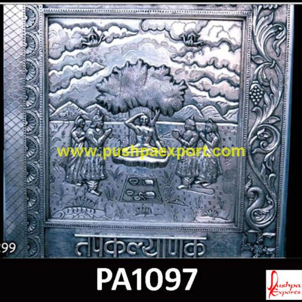 Silver Sheet Covered Wooden Panel PA1097 Silver 3D wall panels, Silver cladding panels, Silver paneling, Silver wall panels, Antique carved wood panels, Carved white wall panel, Wall art carved wood panels.jpg