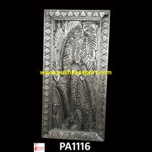Silver Engraved Wall Panel