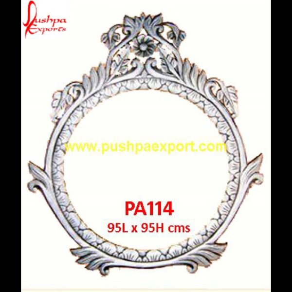 Silver Handicraft Picture Frame PA114..Mirror Frame Leaves,EPushpa ExportsPushpaexports websiteJharokha, Frames, MirrorsPA108..Mirror Frame 108 –spirals and flowers silver mirror frame,silver pictures frame,silver.jpg