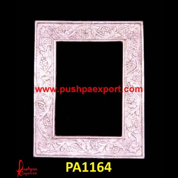 Carved Silver Picture Frame PA1164 - silver mirror frame,silver pictures frame,silver vanity mirror, antique silver picture frame,silver carved mirror frame,vintage silver picture fra.jpg