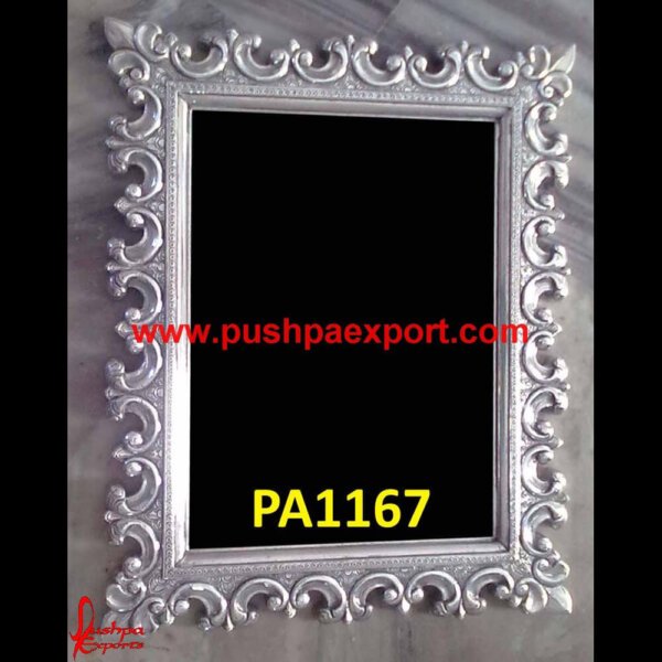 Silver Coated Photo Frame PA1167 -silver mirror frame,silver pictures frame,silver vanity mirror, antique silver picture frame,silver carved mirror frame,vintage silver picture fram.jpg