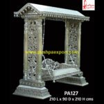 Hand Carved Silver Jhula