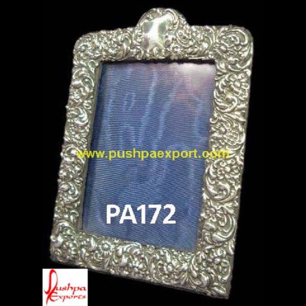 Silver Engraved Picture Frame PA172..Photo Frame, silver mirror frame,silver pictures frame,silver vanity mirror, antique silver picture frame,silver carved mirror frame,vintage silver.jpg