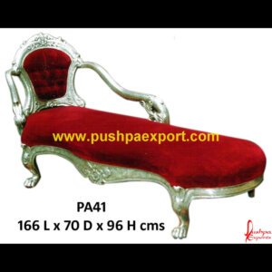 Silver Chaise Lounger