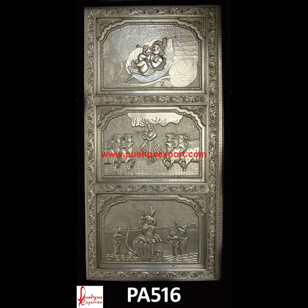 Krishna Carving Silver Door PA516  Silver carved doors,Silver Door, carved barn door,Silver carved front door,hand carved doors,silver door,antique carved doors for sale,antique hand carved doors,antique silver doors.jpg