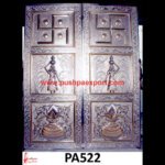 Mandir Silver Carving Door