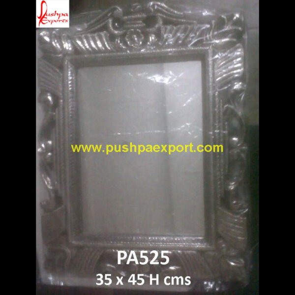 Silver Engraved Dressing Room Frame PA525 - silver frame large mirror,silver frame round mirror,silver frame wall mirror,silver ornate frame,silver picture frames for wall,silver plated frame.jpg