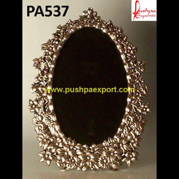 Silver Carving Wall Frame PA537 -silver mirror frame,silver pictures frame,silver vanity mirror, antique silver picture frame,silver carved mirror frame,vintage silver picture frame.jpg