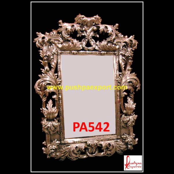 Antique Silver Mirror Frame PA542 silver mirror frame,silver pictures frame,silver vanity mirror, antique silver picture frame,silver carved mirror frame,vintage silver picture frames.jpg