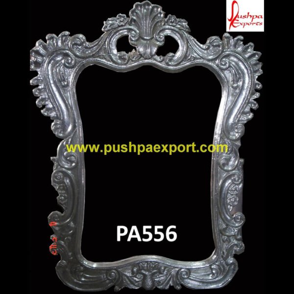 Silver Carving Poster Frame PA556 - Gold and silver frames, silver and gold picture frames, silver frame bathroom mirror, silver frame engraved,silver frame full length mirror,silver.jpg