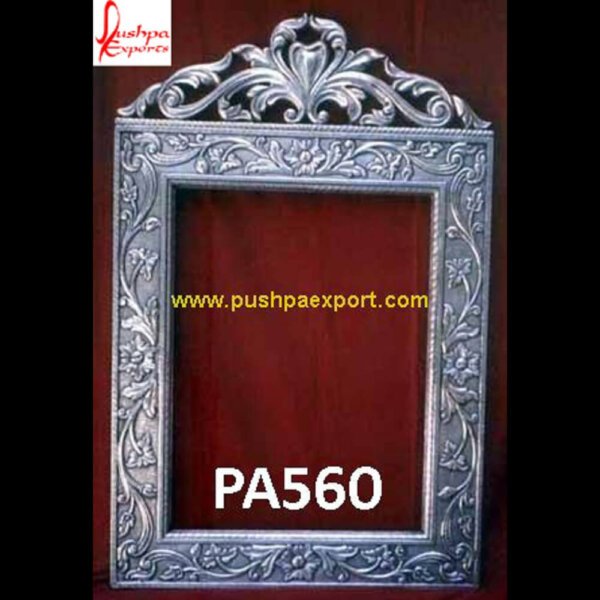 Silver Carved Bedroom Photo Frame PA560 - silver frame large mirror,silver frame round mirror,silver frame wall mirror,silver ornate frame,silver picture frames for wall,silver plated frame.jpg