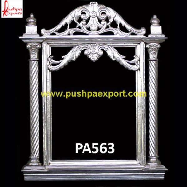Silver Engraved Poster Frame PA563 - Gold and silver frames, silver and gold picture frames, silver frame bathroom mirror, silver frame engraved,silver frame full length mirror,silver.jpg