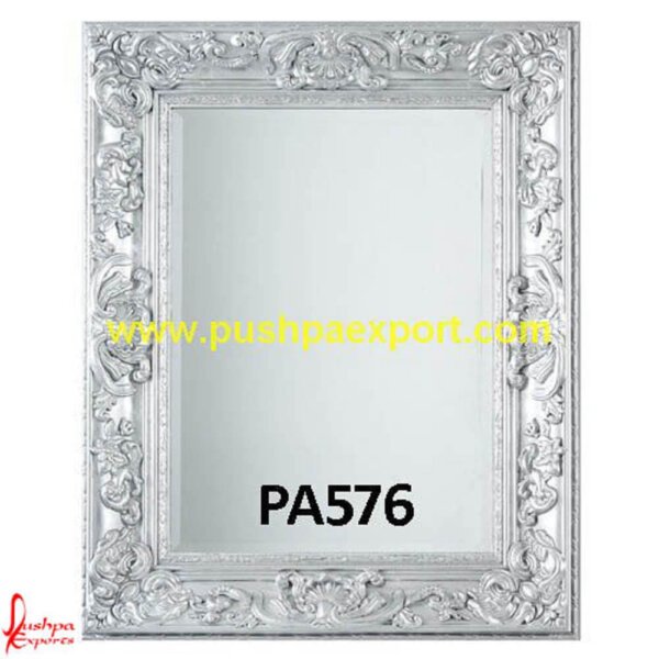 Silver Plated Wall Frame PA576- silver mirror frame,silver pictures frame,silver vanity mirror, antique silver picture frame,silver carved mirror frame,vintage silver picture frame.jpg