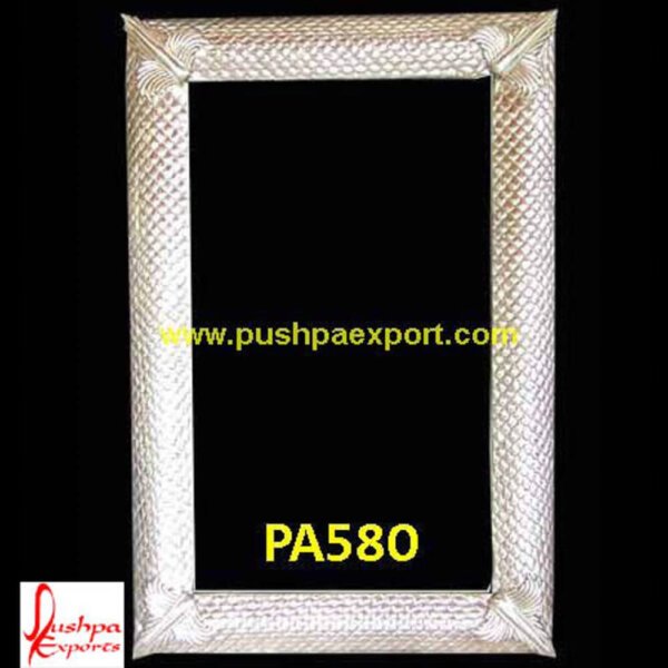 Silver Handicraft Carving Mirror Frame PA580 - silver frame large mirror,silver frame round mirror,silver frame wall mirror,silver ornate frame,silver picture frames for wall,silver plated frame.jpg