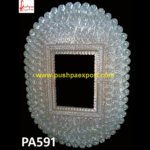 Round Shaped Silver Mirror Frame