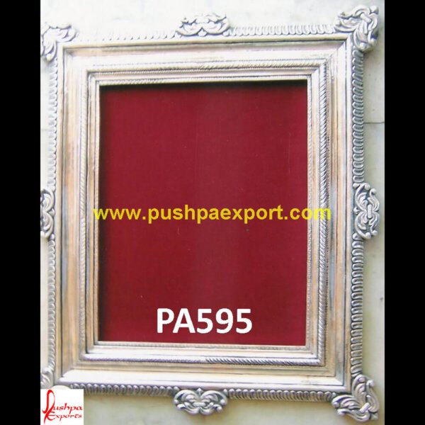 Antique Silver Coated Mirror Frame PA595 - silver frame large mirror,silver frame round mirror,silver frame wall mirror,silver ornate frame,silver picture frames for wall,silver plated frame.jpg