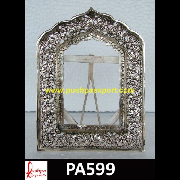 Antique Royal Carving Silver Mirror Frame PA599 - silver frame large mirror,silver frame round mirror,silver frame wall mirror,silver ornate frame,silver picture frames for wall,silver plated frame.jpg