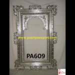 Silver Carved Handmade Mirror Frame