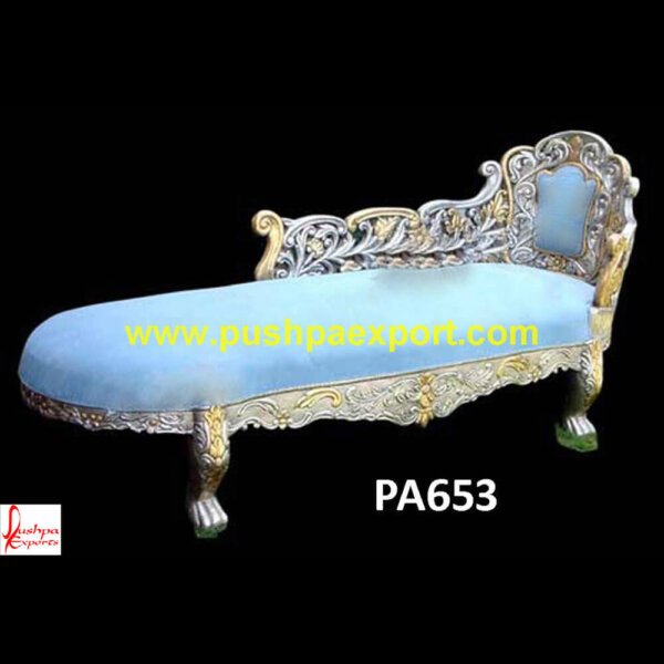 Silver Ethnic Carving Diwan PA653 Carved silver daybed, Carving Lounger, Silver daybeds, Carved indian daybed, Carved teak daybed, Carved wood ottoman, Silver Lounger, Silver carved lounger, Silver day bed.jpg