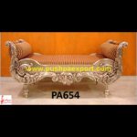 Silver Carved Lounger For Living Room