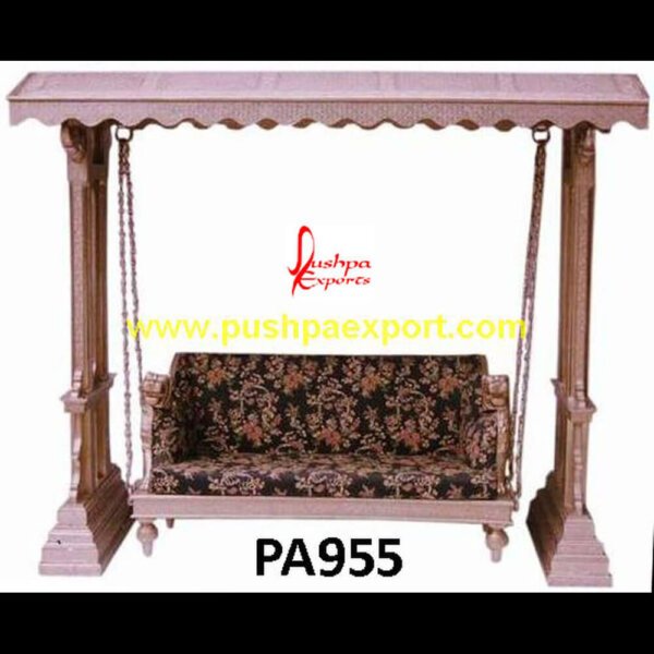 Silver Sheet Covered Swing PA955 Silver Coated Jhula, German Silver Sheet Covered Swing, Silver Sheet Covered Jhula, Silver Sheet Covered Swing, Silver Carved Jhula, Silver Carving Jhula, Silver Carving Swing.jpg