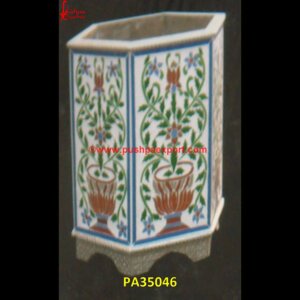 Carving Glass Inlay Planter