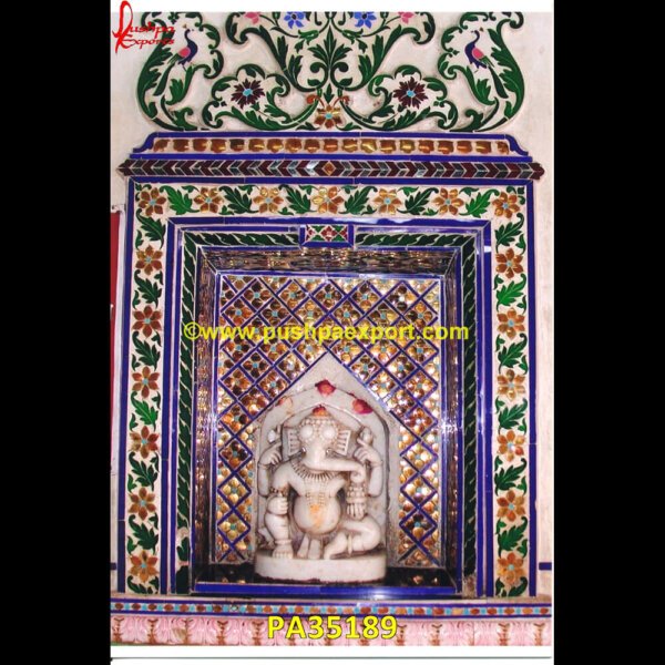 Mandir Glass Wall Panel PA35189 Mosaic Mirrored Wall Panel, Glass Mosaic Wall Panels, Glass Inlay Furniture, Glass Tile Wall Panels, Mosaic Tile Wall Panels, Mosaic Wall Art Panel, Glass Mosaic Decor.jpg