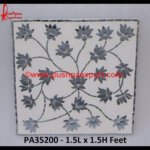 Square Shape Glass Inlay Wall Panel