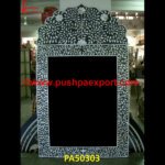 Black Mother Of Pearl Mirror Frame