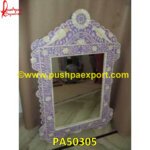 Lavender Mother Of Pearl Picture Frame