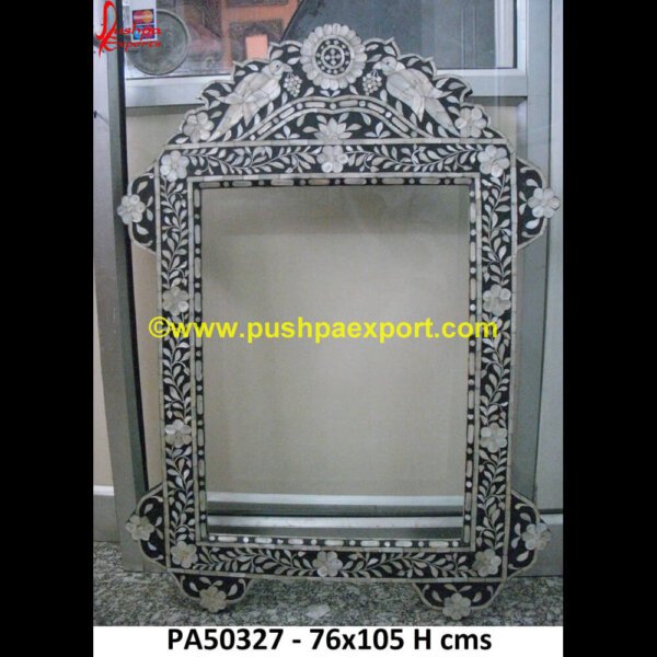 Shell Frame PA50327 Shell Box Frame, Silver And Pearl Picture Frame, Small Pearl Photo Frame, Wood Inlay Frame, Abalone Inlay Framed, Hand Inlaid Wooden Frame, Indian Inlay Frame, Inlaid Frame Mirror.jpg