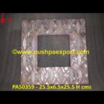 Pink Shell Inlay Mirror Frame