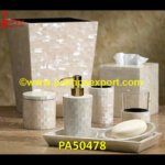 Mother Of Pearl Bathroom Accessory Set