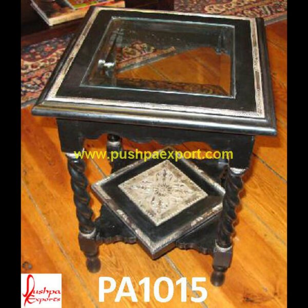 Silver Glass Metal Carving Side Table PA1015 small silver table,small silver coffee table,silver wood coffee table,silver vanity table,silver vanity desk,silver sofa table,silver glass table,silver glass console table,silver glass coffee t.jpg