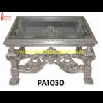 Silver Carved Coffee Table