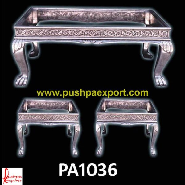 Round Silver Carved Coffee Table PA1036 small silver table,small silver coffee table,silver wood coffee table,silver vanity table,silver vanity desk,silver sofa table,silver glass table,silver glass console table,silver glass coffee t.jpg