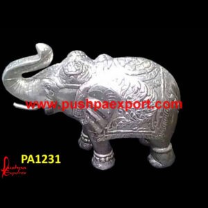 Silver Carving Elephant Idol