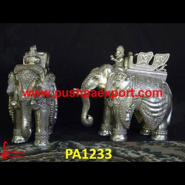 German Silver Engraved Elephant Idol PA1233 Silver Elephant Figurine,Silver Elephant Idol,Silver Elephant Pair,Silver Elephant Sculpture,Silver Plated Elephant Statue,Sterling Silver Elephant Statue.jpg