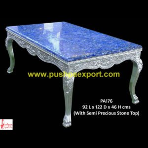 Lapis Lazuli Silver Table
