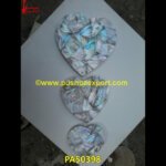 White Mother Of Pearl Heart Shaped Tile