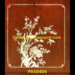 Pearl Inlay on Wooden Panel