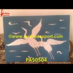 Mother Of Pearl Painting Of Birds
