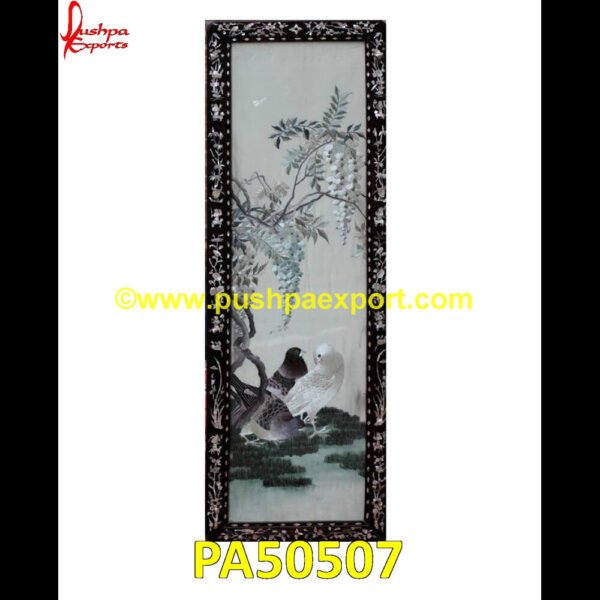 Mother Of Pearl Pigeon Painting PA50507 Inlay Painting, What Is Inlay Painting, Shell Inlay Painting, Shell Inlaid Painting, Pearl Inlay Painting, Pearl Inlaid Painting, Mop Inlay Painting, Mop Inlaid Painting, Inlaid Painting.jpg