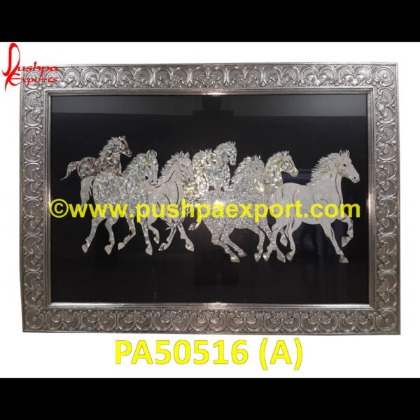 Mother Of Pearl Painting Of Running Horses PA50516 (A) Inlay Painting, What Is Inlay Painting, Shell Inlay Painting, Shell Inlaid Painting, Pearl Inlay Painting, Pearl Inlaid Painting, Mop Inlay Painting, Mop Inlaid Painting, Inlaid Painting.jpg