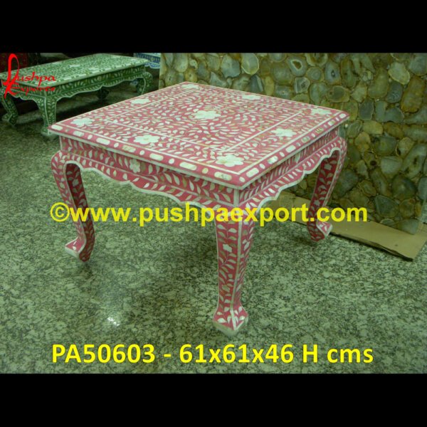 Pink Mother Of Pearl Inlay Coffee Table PA50603 Moroccan Inlay Console Table, Moroccan Inlay Side Table, Moroccan Inlay Table, Moroccan Mother Of Pearl Side Table, Mosaic Inlay Console Table, Mother Of Pearl Console, Mother Of Pearl.jpg